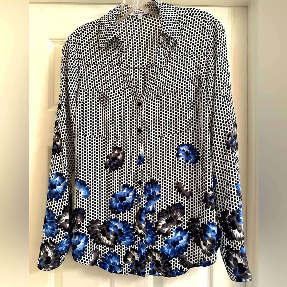 Express Portofino Button Down Top